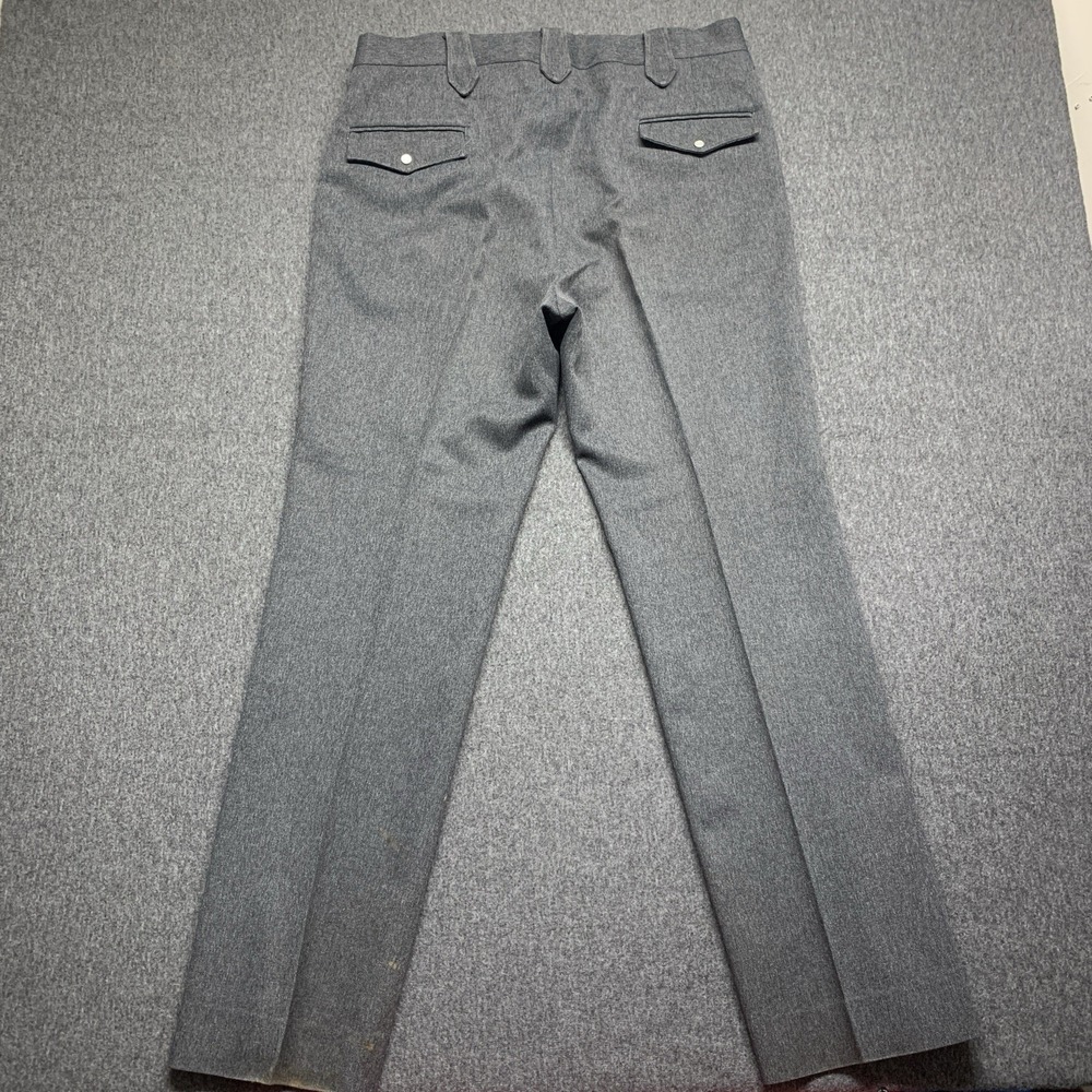 Vtg Mesquite Western Wear Men's Pants in Gray Made In USA - Size 34x31 ACTUAL - Picture 2 of 12